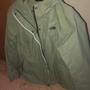 Olive green North Face